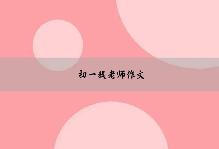 初一我老师作文