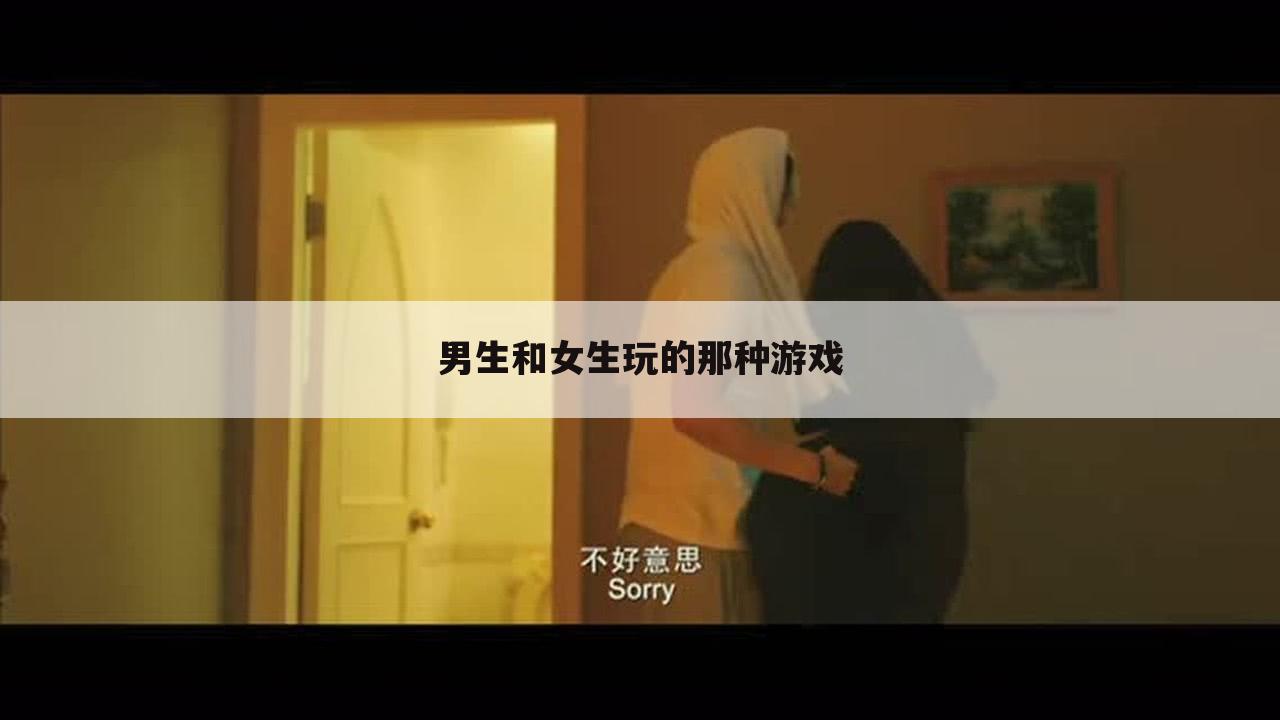 男生和女生玩的那种游戏