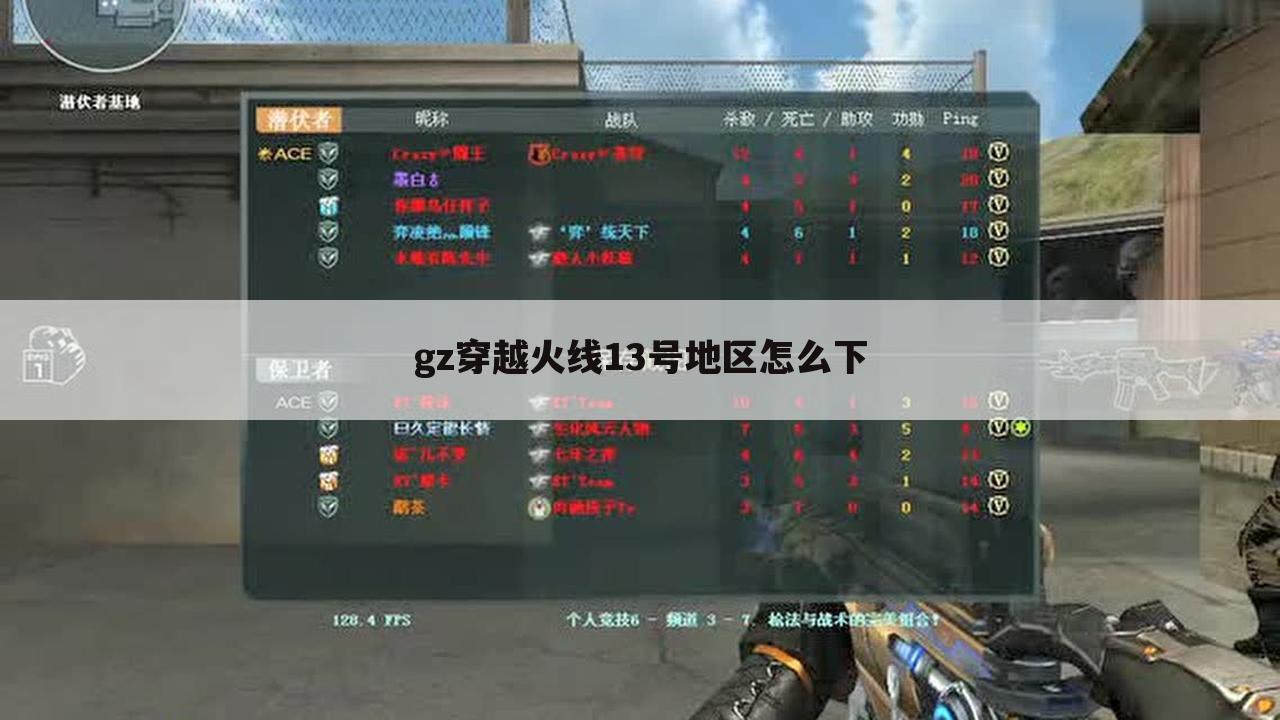 gz穿越火线13号地区怎么下