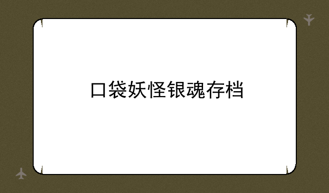 口袋妖怪银魂存档