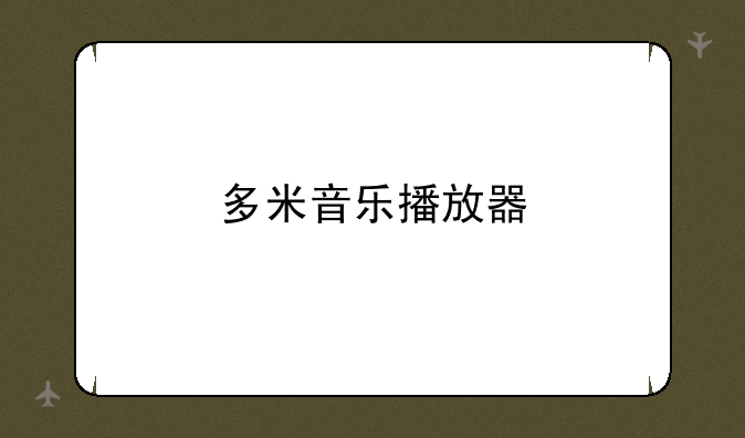 多米音乐播放器